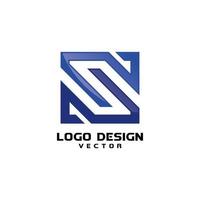 vetor de design de logotipo linear s