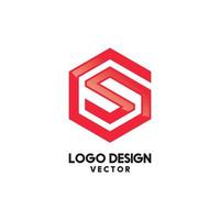 s símbolo linha arte ícone logotipo design vetor