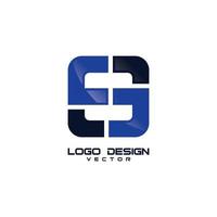 modelo de design de logotipo de símbolo s vetor