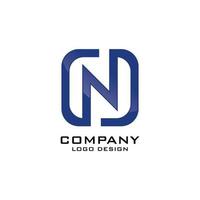 n letter design de logotipo de empresa de negócios vetor