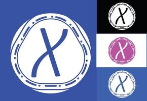 logotipo da letra x modelo de design de ícone vetor