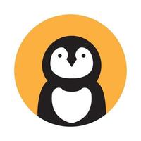 bebê fofo pinguim logotipo símbolo vetor ícone ilustração design gráfico