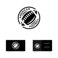 logotipo da liga dos campeões de distintivo de futebol americano vetor
