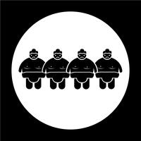 Sumo wrestling Pessoas Icon vetor