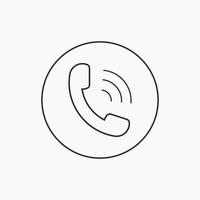 vetor de símbolo de ícone de chamada telefônica em estilo plano moderno ícone de chamada, sinal para aplicativo, logotipo, símbolo de telefone de ilustração vetorial plana de ícone de chamada web