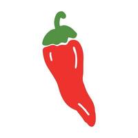 pimenta red hot chili isolar vetor