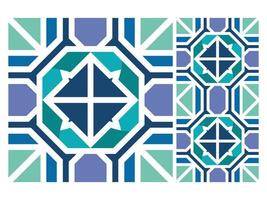 padrão sem costura desenho geométrico colorido azulejo grátis vetor