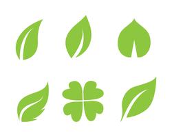 green leaf ecology ícone de vetor de elemento de natureza