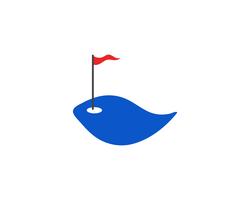 Elementos de símbolos de ícones de clube de golfe e imagens de vetor de logotipo