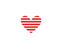 Logotipo de amor e símbolos vetor de app de vetor de modelo de símbolos