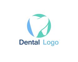 Logotipo e símbolo de atendimento odontológico vetor