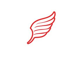 Falcon Wing Logo Template ícone vector