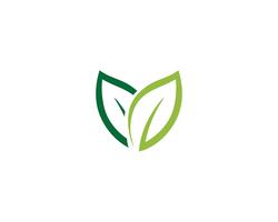 Logotipos de vetor de elemento de natureza ecologia folha verde