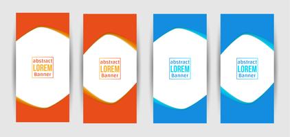 Banner criativo abstrato Design vetor