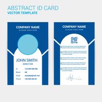 Modelo de design de cartão de identificação vetor