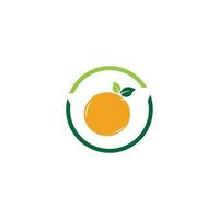 design de logotipo laranja vector ícone ilustração design