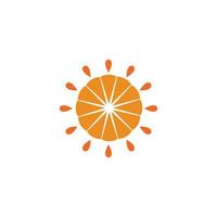 design de logotipo laranja vector ícone ilustração design