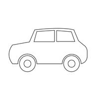 Ilustração em vetor ícone carro