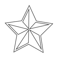 ícone de estrela ilustração vetorial vetor