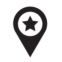 Ponteiro de mapa pin icon ilustração vetorial vetor