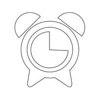 ilustração em vetor ícone relógio despertador