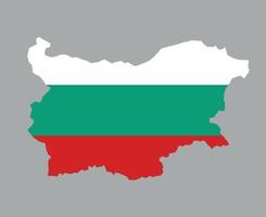bulgária bandeira nacional europa emblema mapa ícone ilustração vetorial elemento de design abstrato vetor