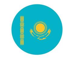 cazaquistão bandeira nacional europa emblema ícone ilustração vetorial elemento de design abstrato vetor
