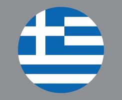grécia bandeira europa nacional emblema ícone ilustração vetorial elemento de design abstrato vetor