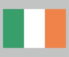 irlanda bandeira nacional europa emblema símbolo ícone ilustração vetorial elemento de design abstrato vetor