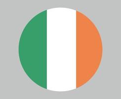 irlanda bandeira nacional europa emblema ícone ilustração vetorial elemento de design abstrato vetor