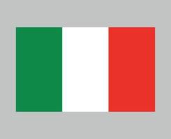 itália bandeira europa nacional emblema símbolo ícone ilustração vetorial elemento de design abstrato vetor