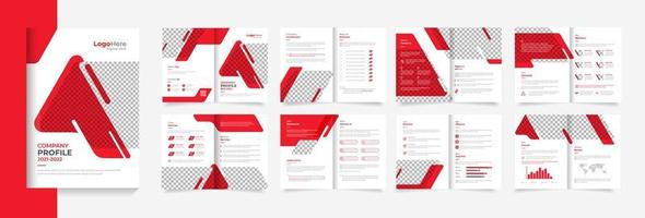 modelo de design de folheto corporativo criativo, para vetor de layout de perfil de negócios