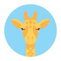 conceitos de girafa na moda vetor