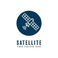 desenho vetorial de silhueta de satélite vetor