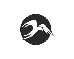 Ilustração em vetor pássaro logotipo modelo