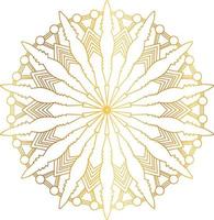 design de mandala real com gradiente dourado, fundo, padrão vetor