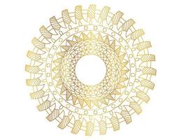 arte mandala com gradiente dourado e padrão vetor