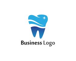 Modelo de vetor de logotipo e símbolos de cuidados dentários