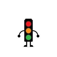 mascote semáforo vetor