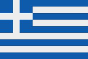 ícone de vetor de bandeira grega. a bandeira da grécia