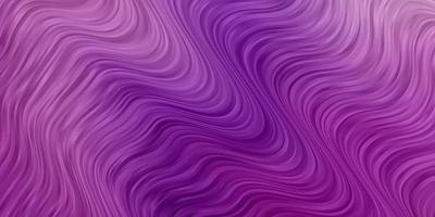 pano de fundo vector roxo, rosa claro com curvas.