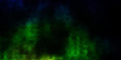 fundo vector azul e verde escuro com linhas, triângulos.