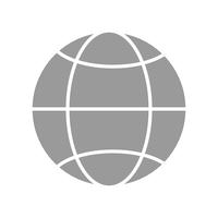Ícone de globo de vetor