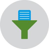Ícone de filtro de documento de vetor