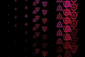 fundo vector rosa escuro com símbolos ocultos.