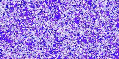 fundo vector roxo claro com flocos de neve de Natal.