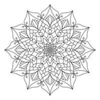 desenhos de mandala para colorir para crianças vetor