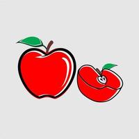 vetor grátis de vetor de frutas de maçã