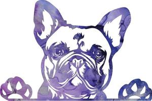 aquarela animal cão veterinário animal de estimação vetor