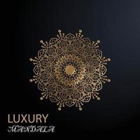 design de mandala de luxo vetor